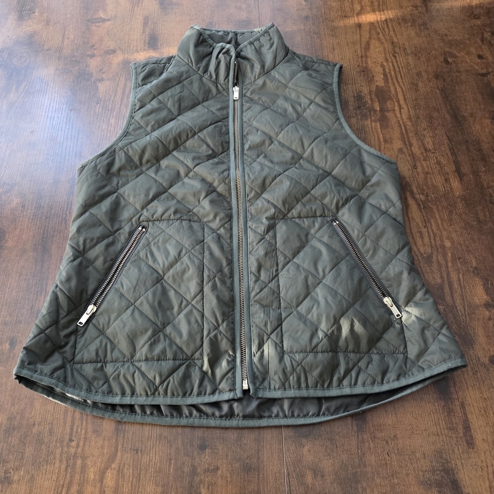 Old Navy Womens Quilted Vest Zip Up Outwerwear Size Medium